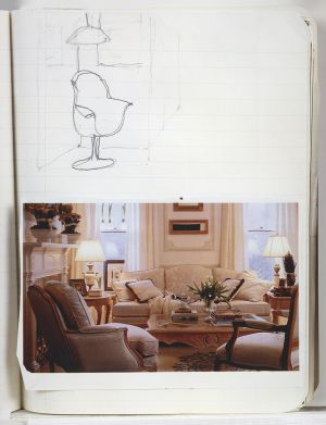 Artwork: Interior with Yellow Chair (Study), c. 1993 (RLCR 4096.10)  REF NB1: Page 47