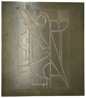 Modern Head #3, 1970 (RLCR 1882). Zinc plate