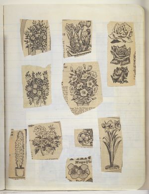 Jericho Compositions Notebook, Drawings in this book c. 1970–76 (RLCR 1923). Page 3r