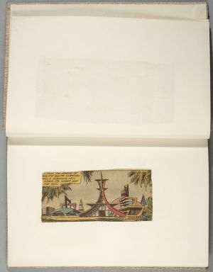 NY Central Beige Sketchbook [2], Drawings in this book c. 1987–96 (RLCR 3690). Comic clipping (page 3). Source unknown.