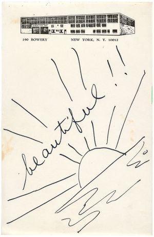 Artwork: Illustrated Letter to Walasse Ting, c. 1969 (RLCR 1679)  Sheet 2