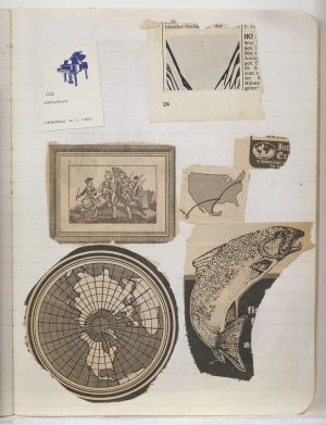 Jericho Compositions Notebook, Drawings in this book c. 1970–76 (RLCR 1923). Page 23r