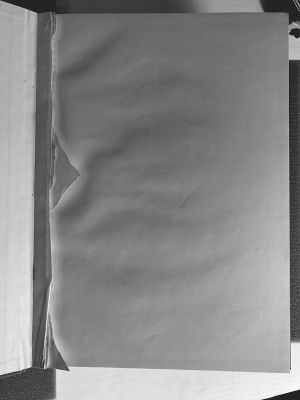 Winsor & Newton Large Sketchbook, Drawing originating in this book 1995, drawings likely originating in this book c. 1976–78, c. 1995 (RLCR 2535). Linear depressions on page 1 from an undefined drawing made on a now-removed page