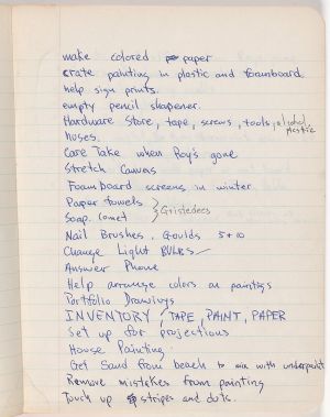 University Notebook, Drawing in this book c. 1966 (RLCR 1284). Page 2