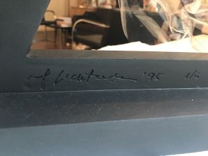 Imperfect Sculpture, 1994 (fabricated 1995&ndash;96) RLCR 4346.1/6.  Example of inscription