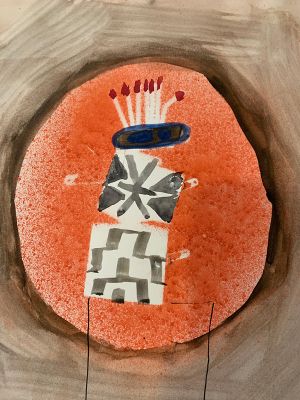 Indian with Blanket, c. 1952–53 (RLCR 400). Detail