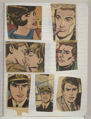 Semester Composition Notebook, Transfer drawing in this book c. 1977 (RLCR 2655). Page 3r