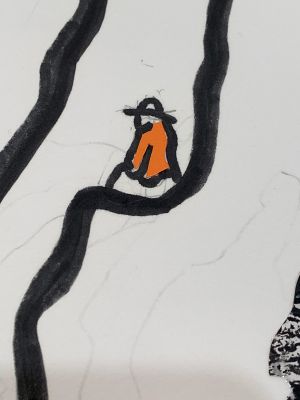 Landscape with Philosopher (Study), 1995 (RLCR 4388). Detail