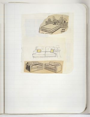 Artwork: Interior (Study), c. 1991 (RLCR 4096.3)  REF NB1: Page 32