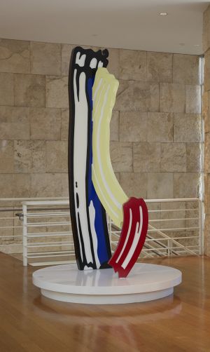Artwork: Three Brushstrokes, 1983 (fabricated 1984) (RLCR 3288)  RLCR 3288.2/2 at the J. Paul Getty Museum, Los Angeles, in 2020