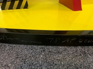 Lamp, 1977 (fabricated 1978, posthumous AP fabricated 2006) RLCR 2682.AP.  Inscription