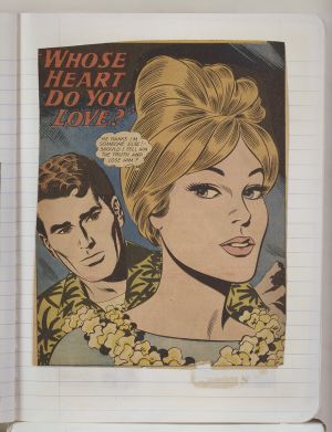 Semester Composition Notebook, Transfer drawing in this book c. 1977 (RLCR 2655). Page 5r