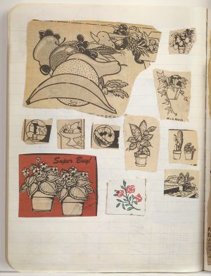 Jericho Compositions Notebook, Drawings in this book c. 1970–76 (RLCR 1923). Page 5v