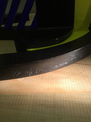 Glass IV, 1977 (fabricated 1977, posthumous 0/3 fabricated 2021) RLCR 2587.1/3.  Inscription