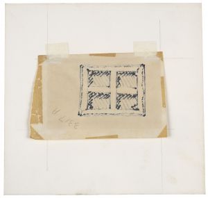 Stretcher Frame (Study), c. 1967 (RLCR 1488). Verso