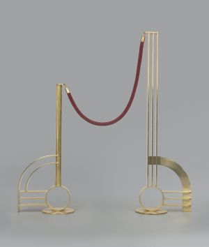 Artwork: Modern Sculpture with Velvet Rope, 1968 (fabricated 1968–69) (RLCR 1629) Photo: Courtesy Whitney Museum of American Art RLCR 1629.2/3