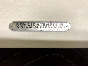 Indian, c. 1952 (RLCR 364). Title plaque on canvas mount (added by an owner)