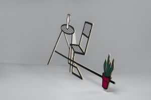 Artwork: Chair, Table and Flower Pot (Maquette), c. 1992–93 (RLCR 4181)
