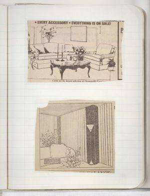 Interiors Compositions Notebook, Drawings in this book c. 1991–94 (RLCR 4096). Page 29