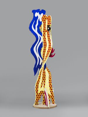 Artwork: Metallic Brushstroke Head (Maquette), c. 1992 (RLCR 4146)