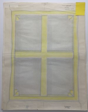 Cover Image for Roy Lichtenstein: Drawings and Prints Book (Color Separation), c. 1969 (RLCR 1649.2). This work, yellow color separation (RLCR 1649.2), overlaid on black color separation (RLCR 1649.1)