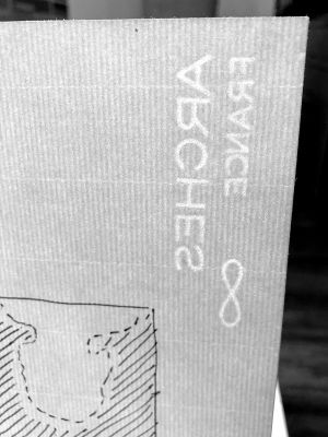 NY Central Large Beige Sketchbook, Drawings in this book c. 1986–94 (RLCR 3602). "ARCHES FRANCE" [infinity symbol] watermark