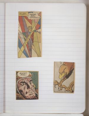 Semester Composition Notebook, Transfer drawing in this book c. 1977 (RLCR 2655). Page 14