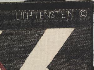 Amerind Landscape Tapestry, 1979 (manufactured c. 1979–85) RLCR 2869.unkn08.version7c.  Stitched artist's name