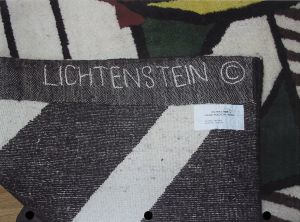 Amerind Landscape Tapestry, 1979 (manufactured c. 1979–85) RLCR 2869.14/20.version7b.  Stitched artist's name