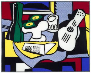 Still Life After Picasso, 1964 (RLCR 971). Artwork in original aluminum frame