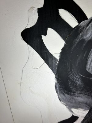 Brushstrokes, Palladium Invitation (Study), 1985 (RLCR 3412). Detail