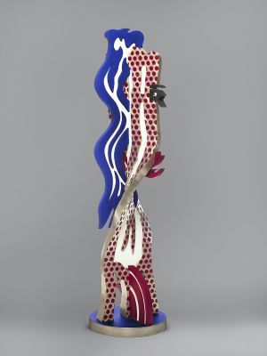 Artwork: Metallic Brushstroke Head, 1993 (fabricated c. 1993–1995) (RLCR 4257)  RLCR 4257.AP2/2