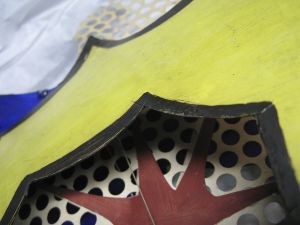 Desk Explosion (Model), c. 1964 (RLCR 1057). Detail