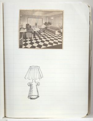 Artwork: Lamp (Study), c. 1991–94 (RLCR 4096.11)  REF NB1: Page 48
