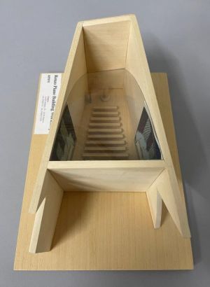 Chapel of the Eucharist Mural (Study), 1997 (RLCR 4664). 1997/1998 maquette by Renzo Piano Studio