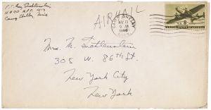 Illustrated Letter to Beatrice Lichtenstein, 1944 (RLCR 32). Envelope dated May 13, 1944
