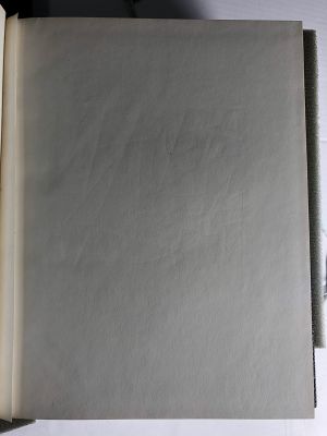 Sailboats (Study), 1973 (RLCR 2178). Raking light detail of linear depressions on page 134 of RLCR 1508, Black Sketchbook [2]