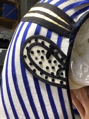 Headdress and Costume Design, c. 1992 (RLCR 4114). Detail