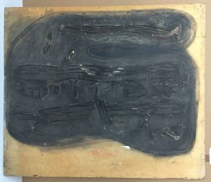 The River, 1985 (RLCR 3459). Black-run woodblock (Whitney Museum of American Art)