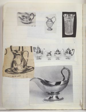 Jericho Compositions Notebook, Drawings in this book c. 1970–76 (RLCR 1923). Page 1v