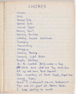 University Notebook, Drawing in this book c. 1966 (RLCR 1284). Page 1