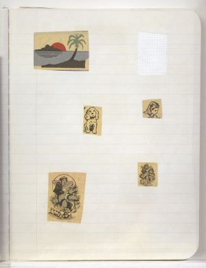 Interiors Compositions Notebook, Drawings in this book c. 1991–94 (RLCR 4096). Page 2