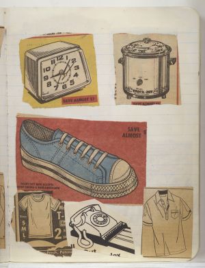 Jericho Compositions Notebook, Drawings in this book c. 1970–76 (RLCR 1923). Page 17r