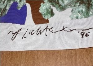 Water Lilies Tapestry, 1995 (manufactured 1996) (RLCR 4451). Detail