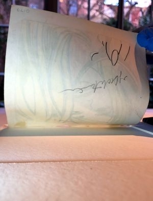 Girl in Mirror (Study), c. 1964 (RLCR 862). Verso