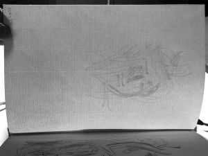 NY Central Beige Sketchbook [1], Drawings in this book c. 1985–91 (RLCR 3476). Laid paper structure