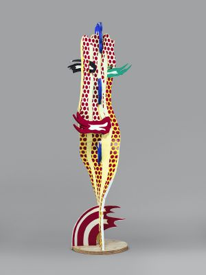 Artwork: Metallic Brushstroke Head (Maquette), c. 1992 (RLCR 4146)