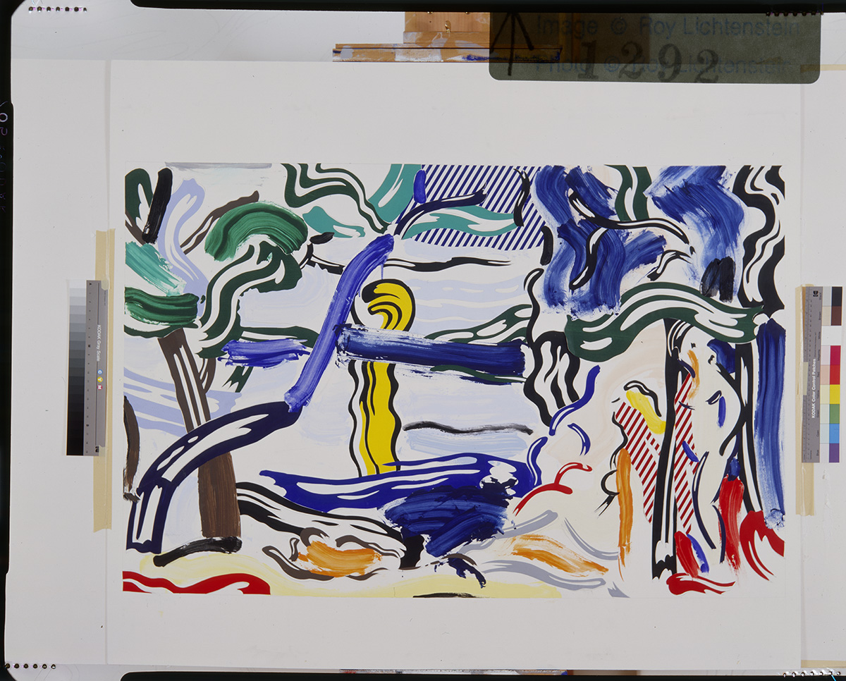 From RLF Archives: Undated RL Studio Photograph of artwork with uncropped board Photo: Courtesy RLF Archives