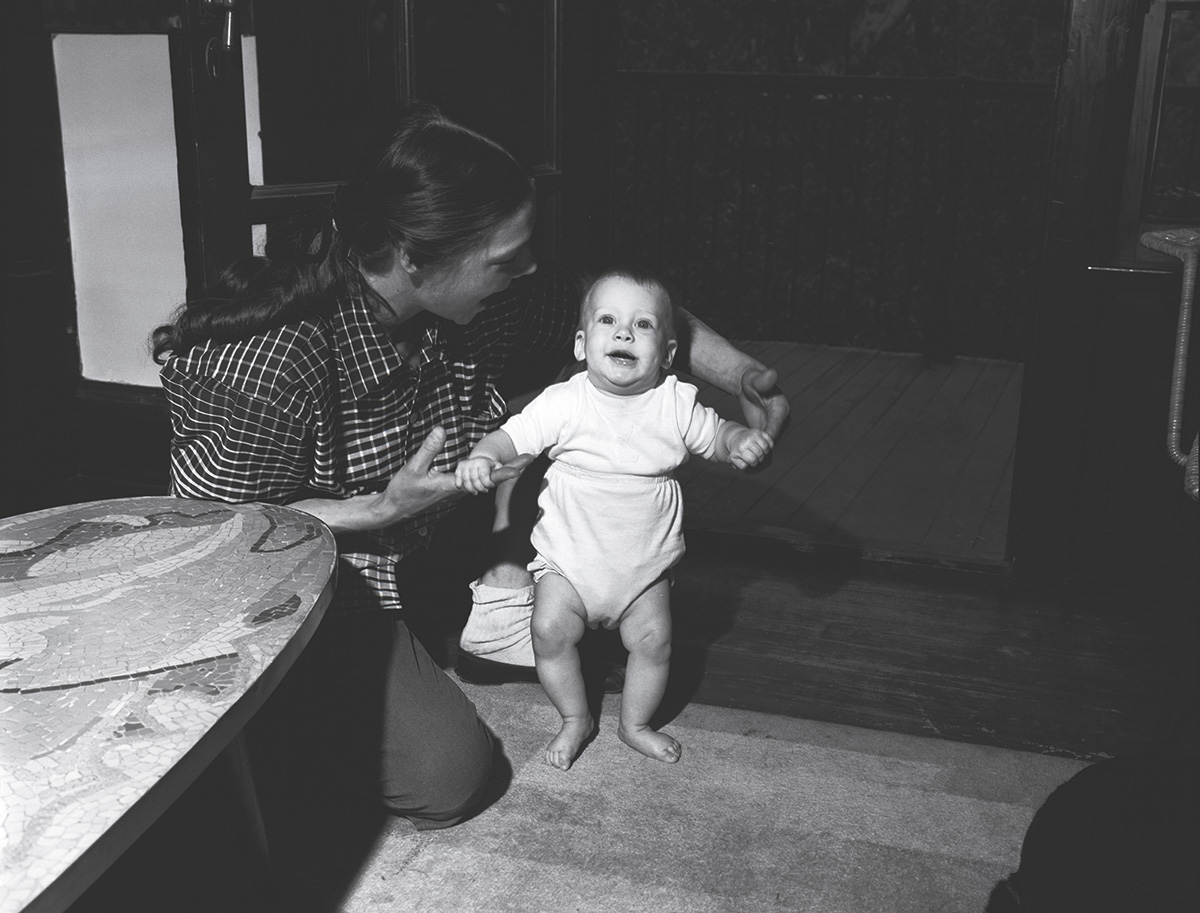 From RLF Archives: Isabel Lichtenstein with son David at the family home in Cleveland, Ohio, c. 1955 Photo: Courtesy RLF Archives