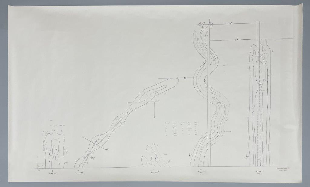 From RLF Archives: Blueprint plan for sculpturePhoto: Courtesy RLF Archives